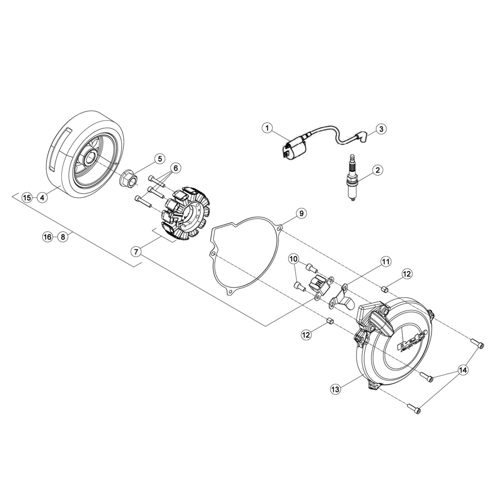 Beta EVO300 14 Zündanlage Ersatzteile