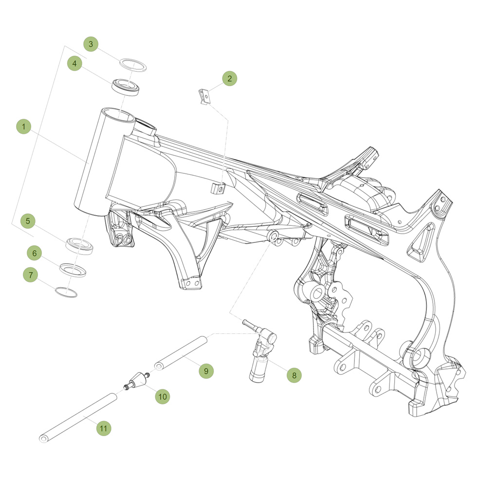 Beta EVO300 4T 14 Rahmen/Ausleger Ersatzteile Beta EVO300 4T 14 Rahmen/Ausleger Ersatzteile