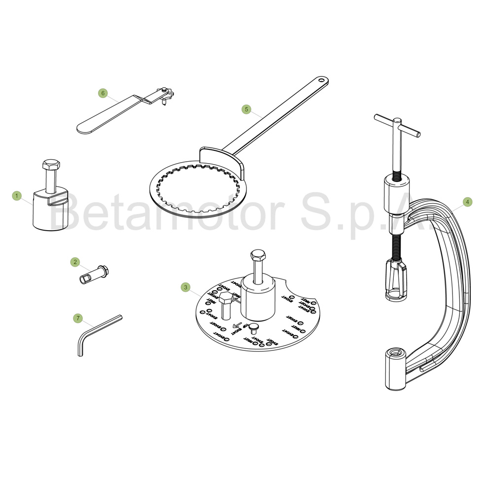 Beta EVO300 4T 14 Spezialwerkzeug Ersatzteile Beta EVO300 4T 14 Spezialwerkzeug Ersatzteile