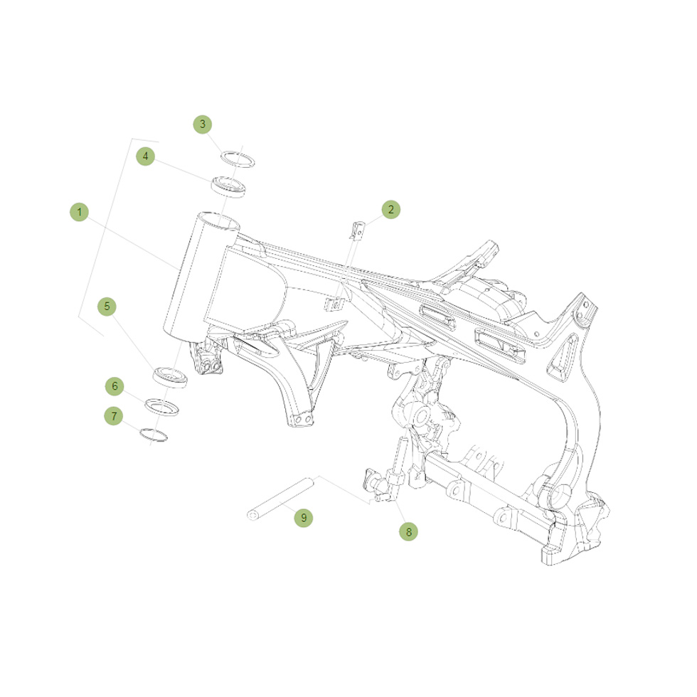 Beta EVO300 Factory 15 Rahmen/Ausleger Ersatzteile