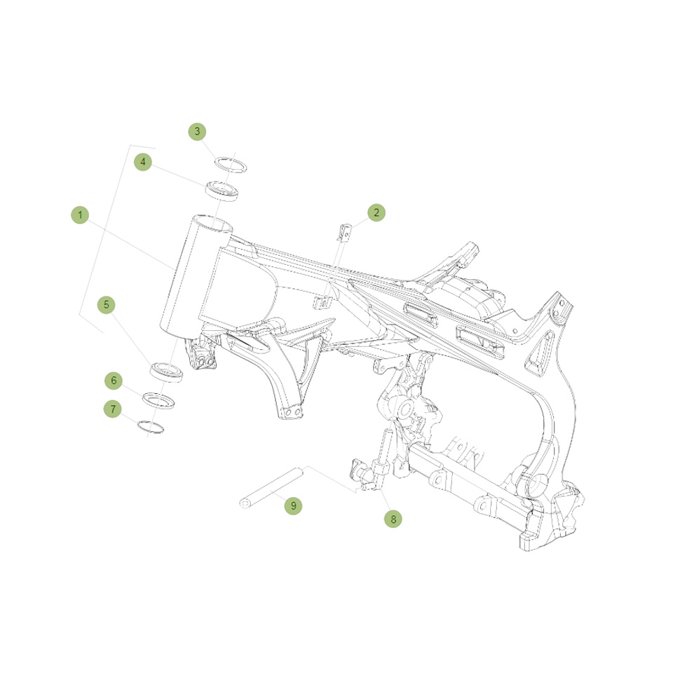 Beta EVO300 Factory 16 Rahmen/Ausleger Ersatzteile