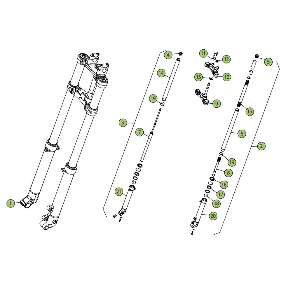 Beta EVO80 12 Gabel 2 Ersatzteile