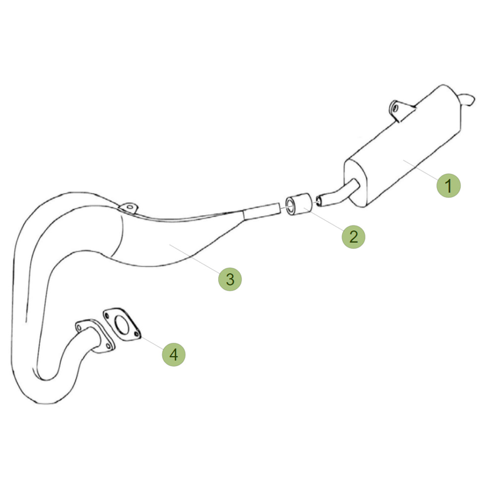Beta EVO80 17 Auspuffsystem Ersatzteile Beta EVO80 17 Auspuffsystem Ersatzteile