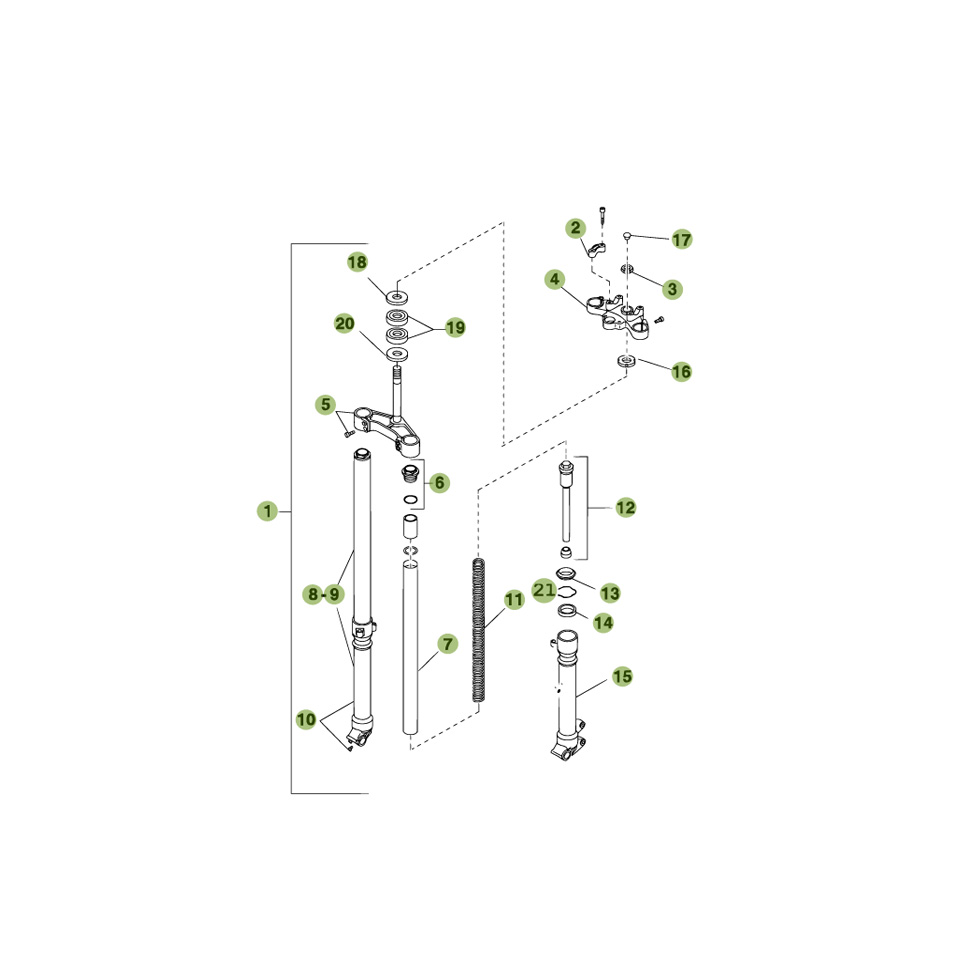 Beta RE125 09 Gabel Ersatzteile