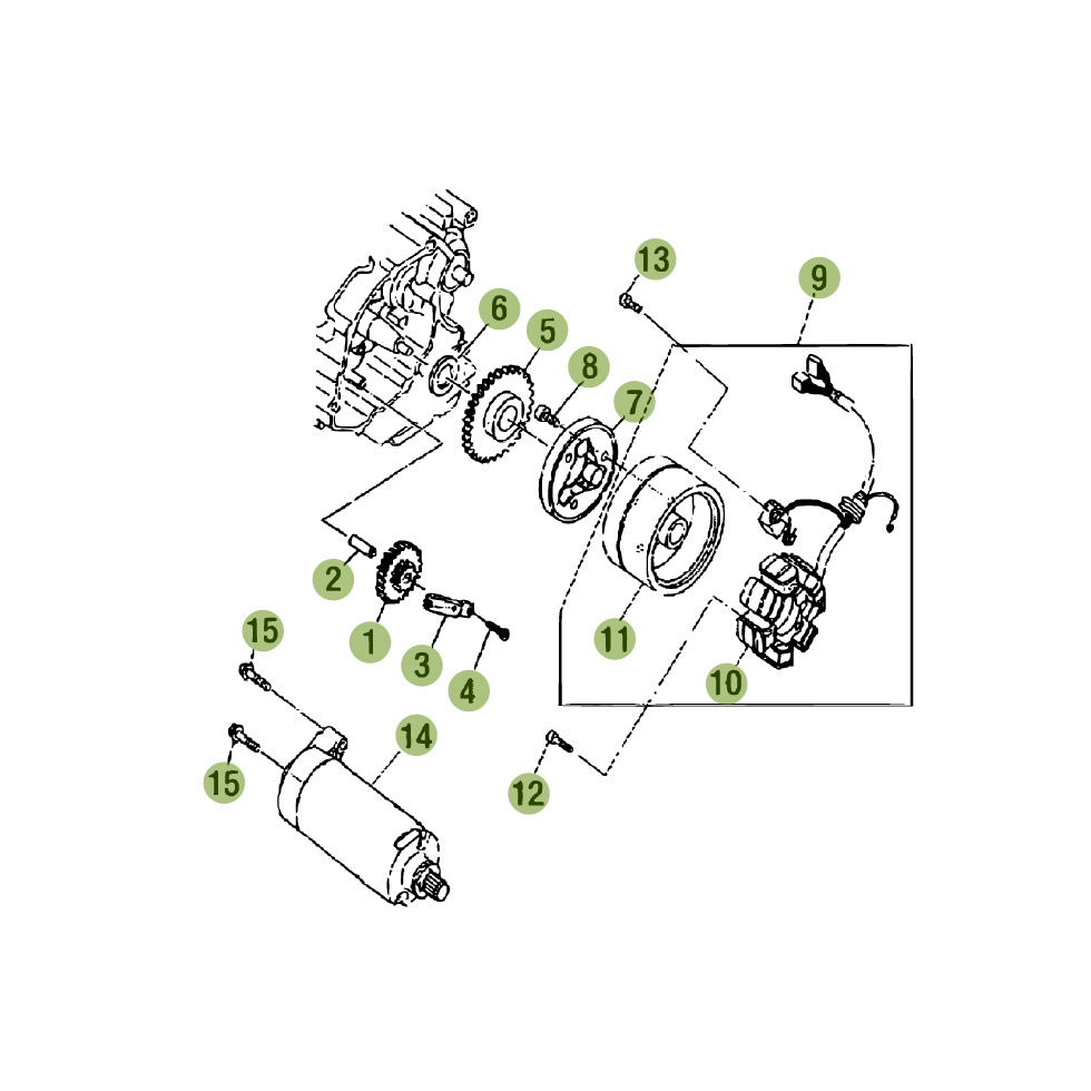 Beta RE125 09 Zündanlage Ersatzteile Beta RE125 09 Zündanlage Ersatzteile