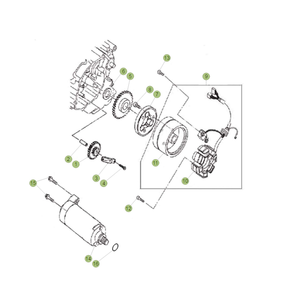 Beta RE125 15 Zündanlage Ersatzteile