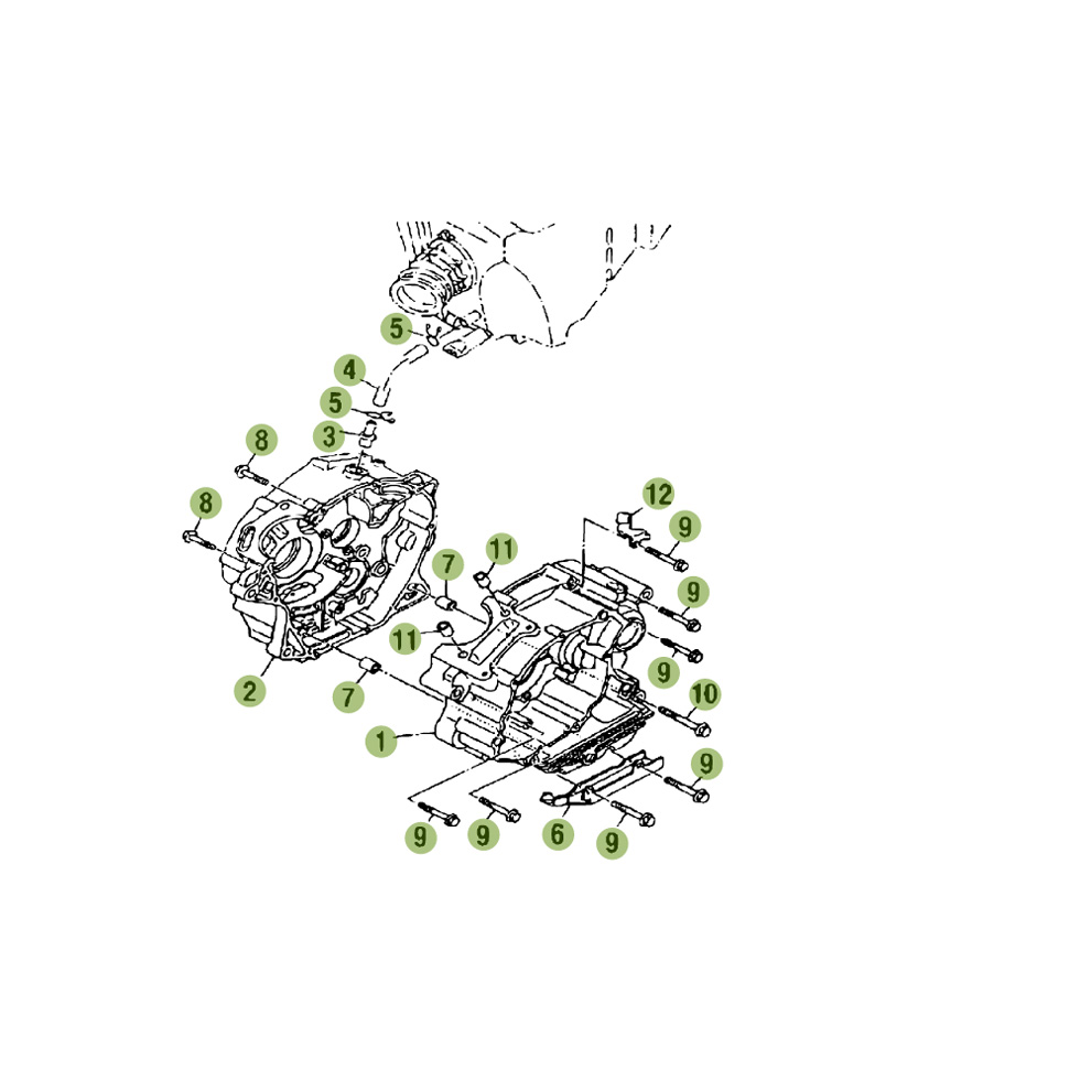 Beta RE125 16 Motorgehäuse 1 Ersatzteile