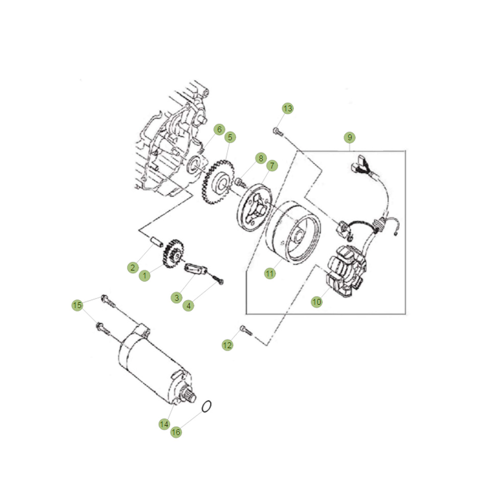 Beta RE125 16 Zündanlage Ersatzteile
