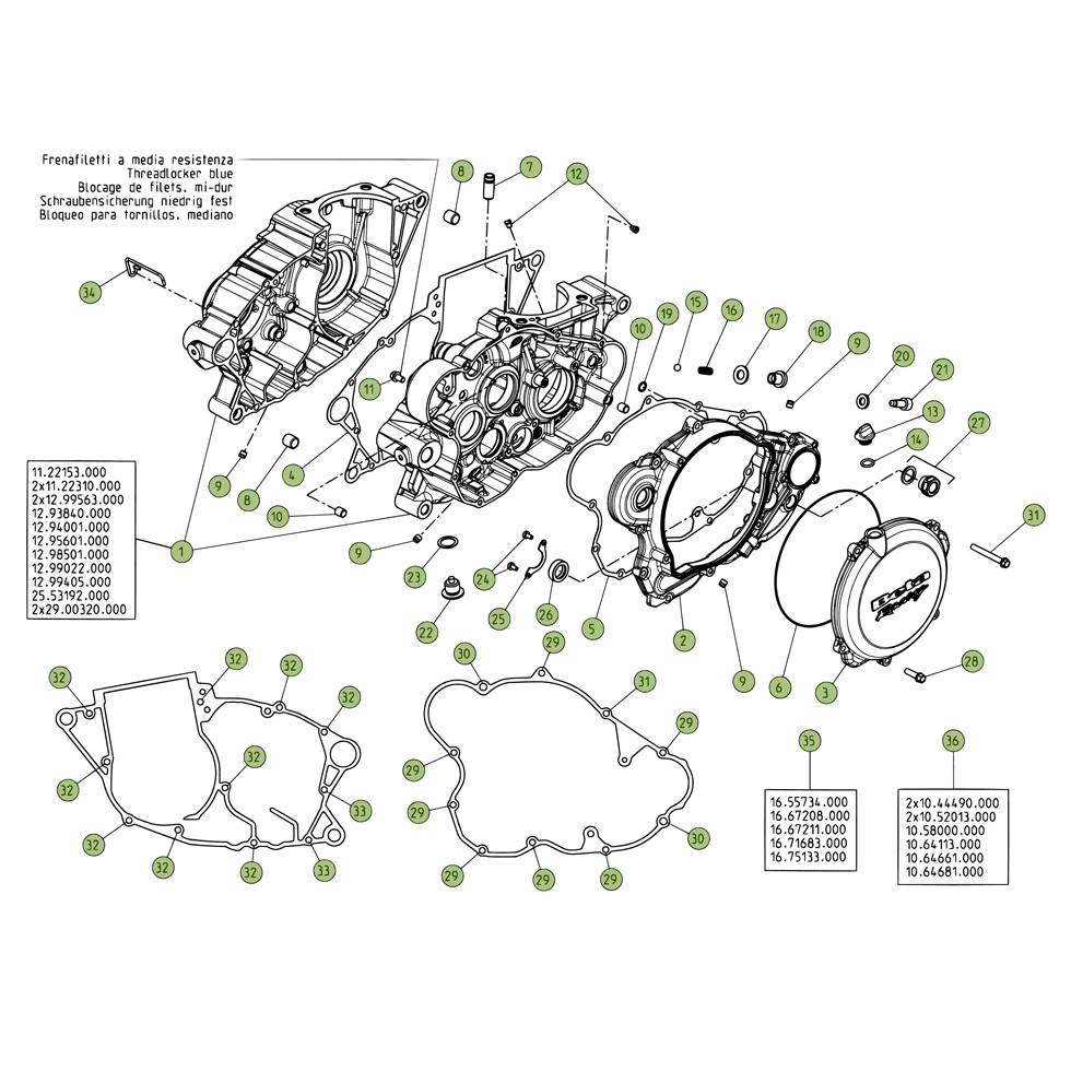Beta REV3 270 06 Motorgehäuse Ersatzteile Beta REV3 270 06 Motorgehäuse Ersatzteile