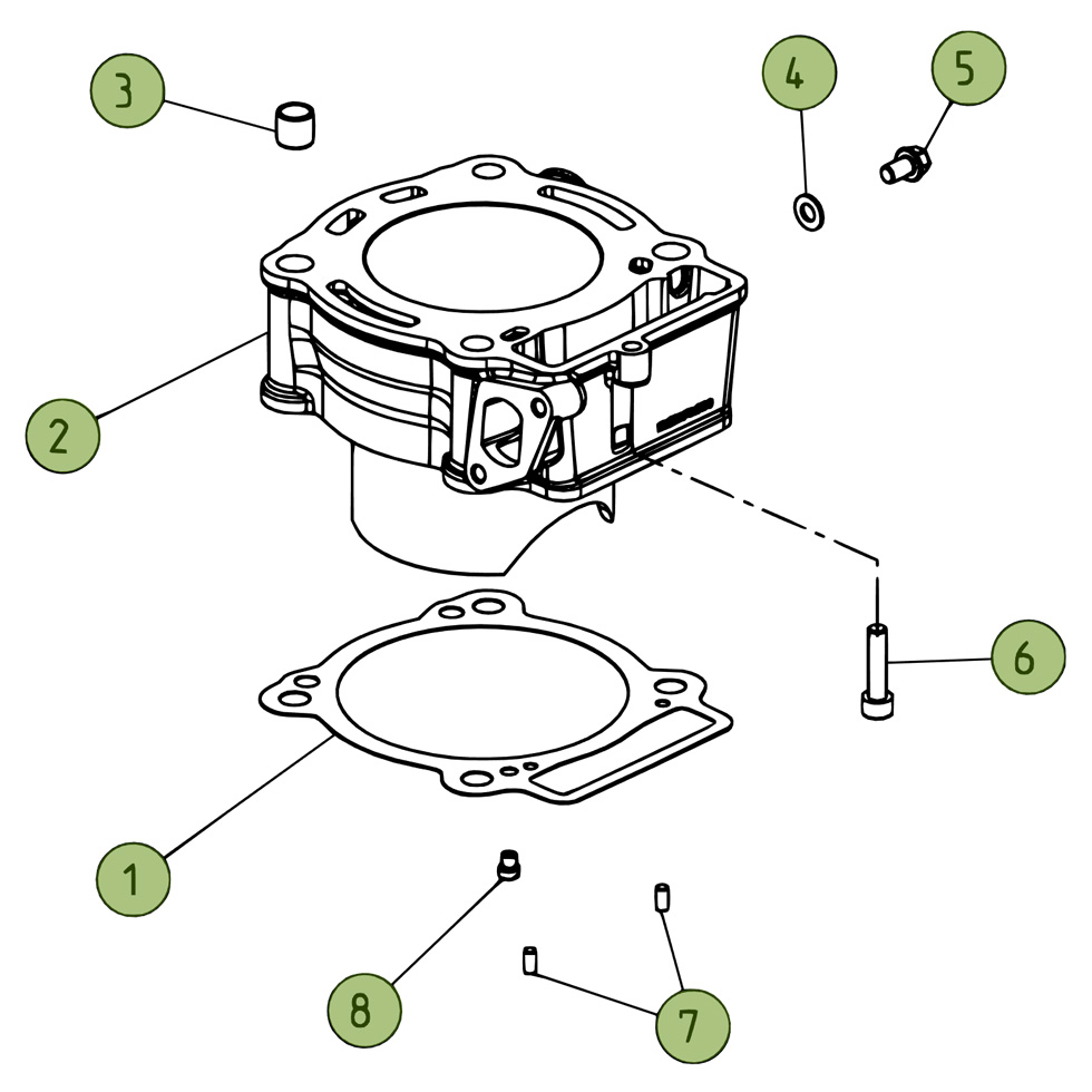 Beta REV250 4T 07 Kurbelwelle/Kolben/Ausgleichswelle 2 Ersatzteile