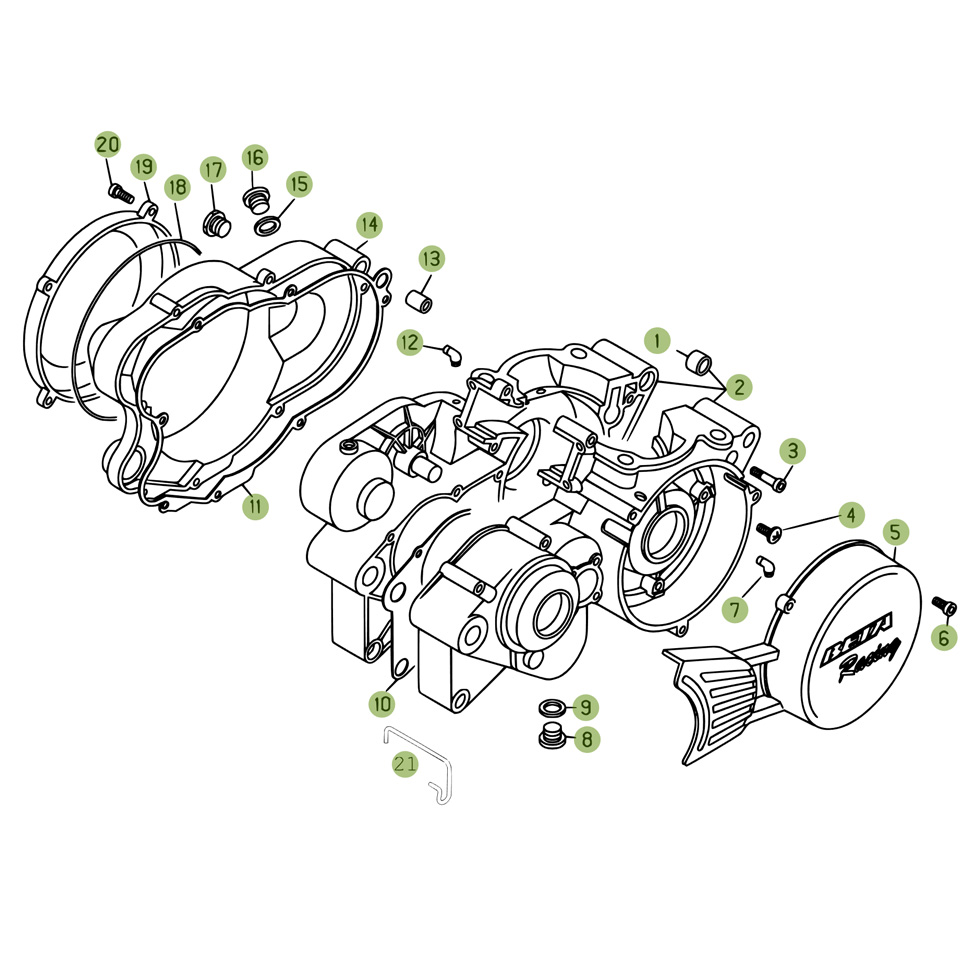 Beta REV3 125 07 Motorgehäuse Ersatzteile Beta REV3 125 07 Motorgehäuse Ersatzteile