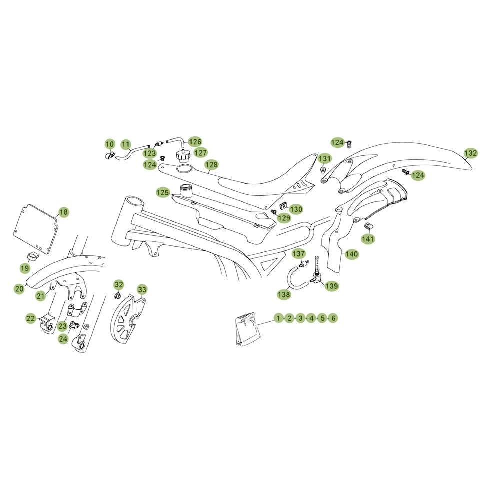 Beta REV50 08 Verkleidung/Sitzbank/Tank Ersatzteile
