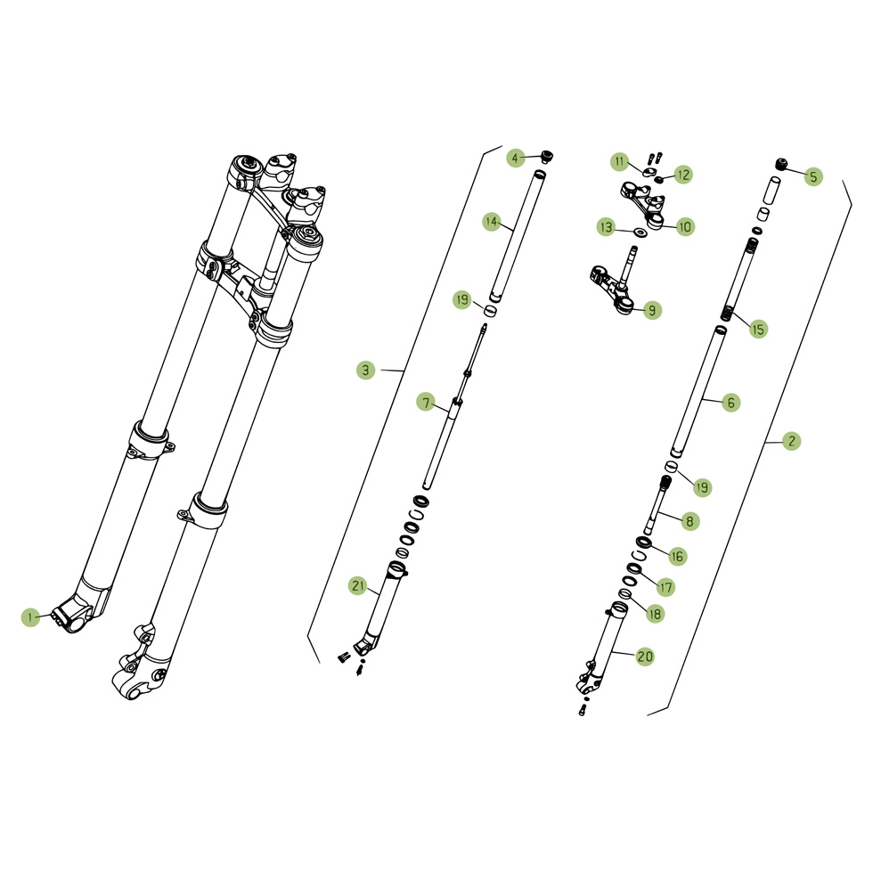 Beta REV80 08 Gabel Ersatzteile