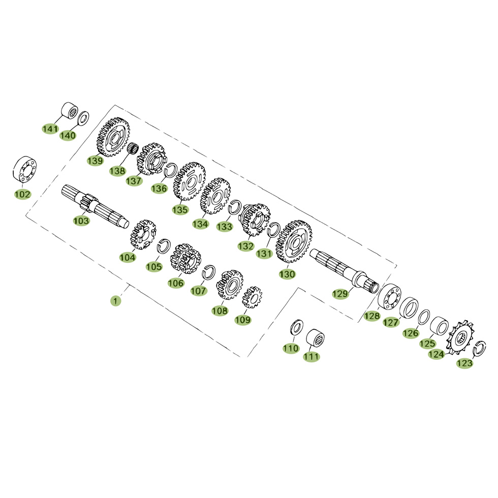 Beta REV50 08 Getriebe Ersatzteile