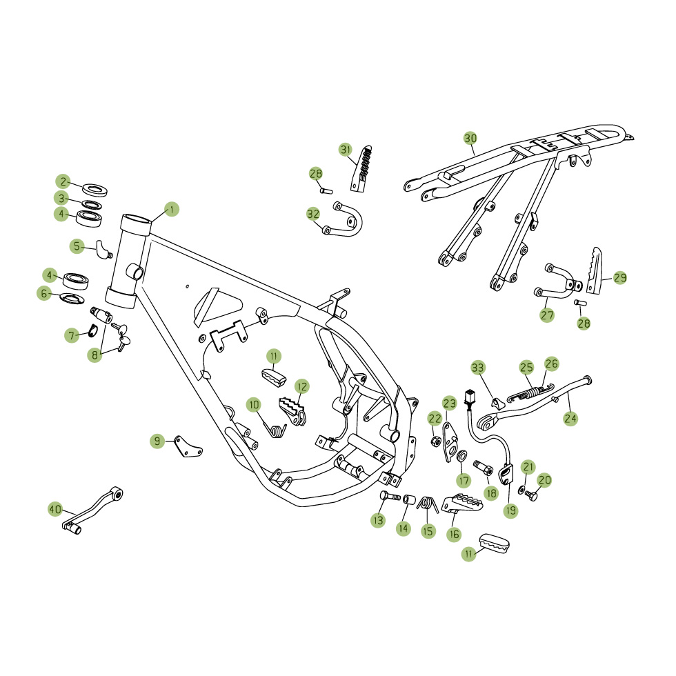 Beta RR125 09 Rahmen Zubehör Ersatzteile Beta RR125 09 Rahmen Zubehör Ersatzteile