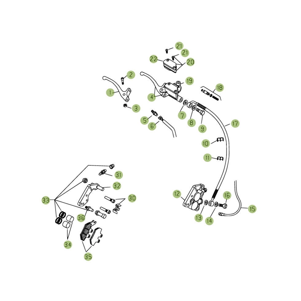 Beta RR125 09 Bremsen 1 Ersatzteile