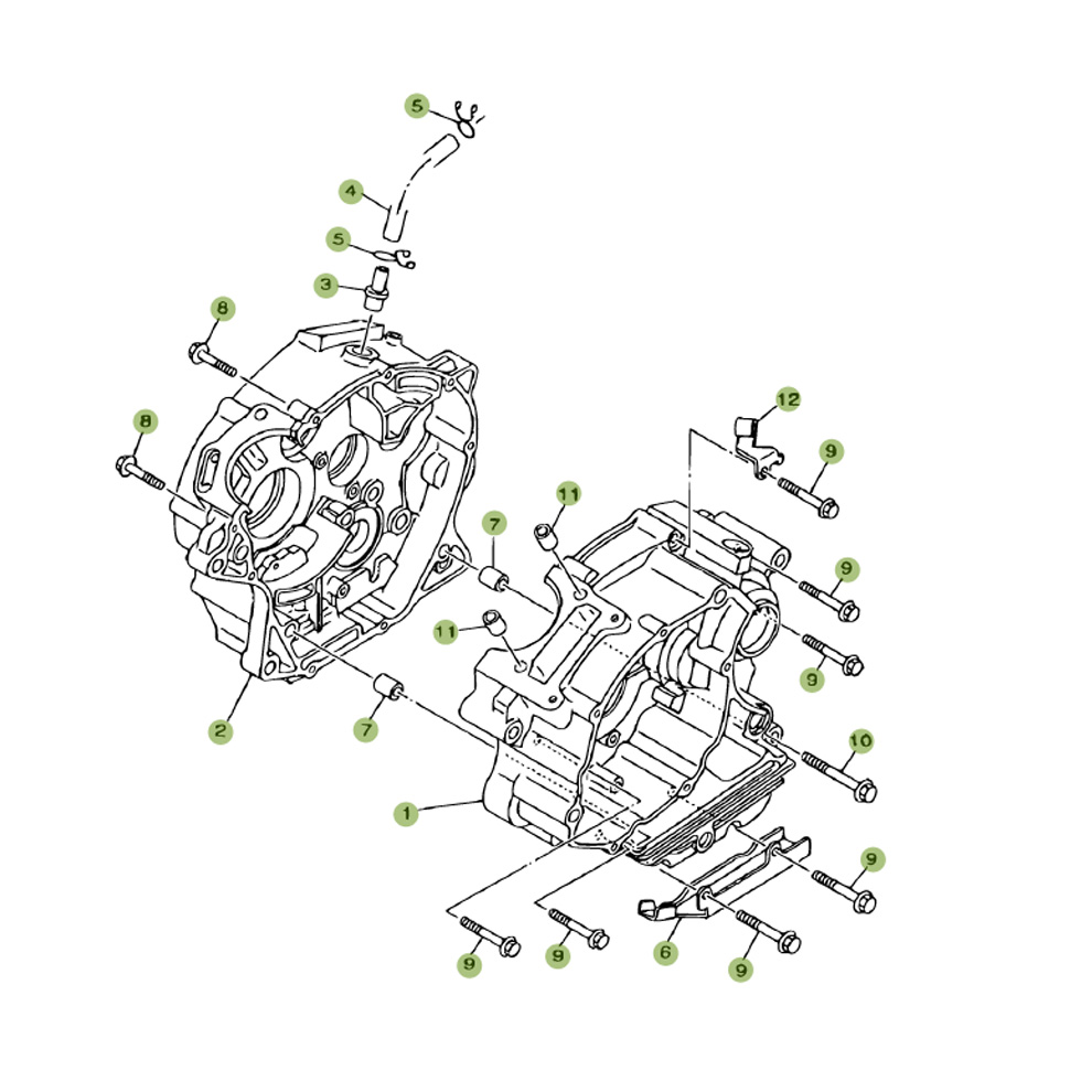 Beta RR125 11 Motorgehäuse Ersatzteile