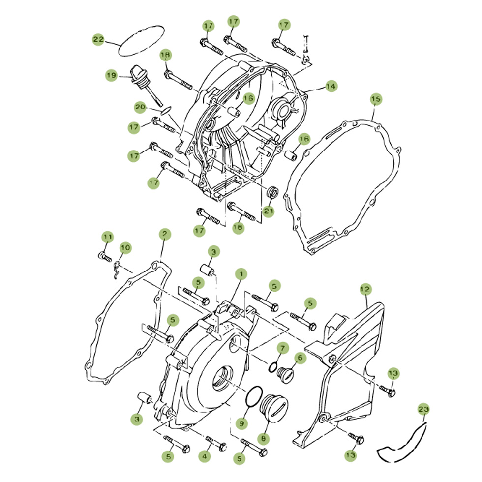 Beta RR125 09 Motorgehäuse 2 Ersatzteile