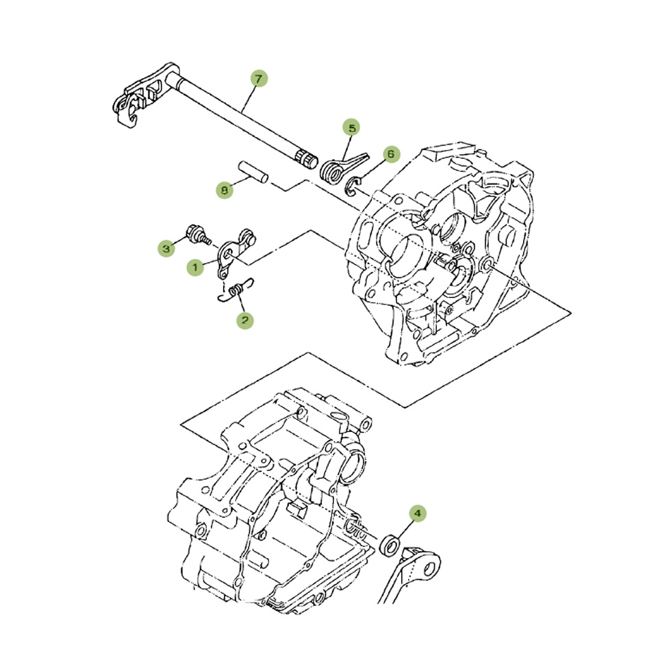 Beta RR125 11 Schaltung 2 Ersatzteile
