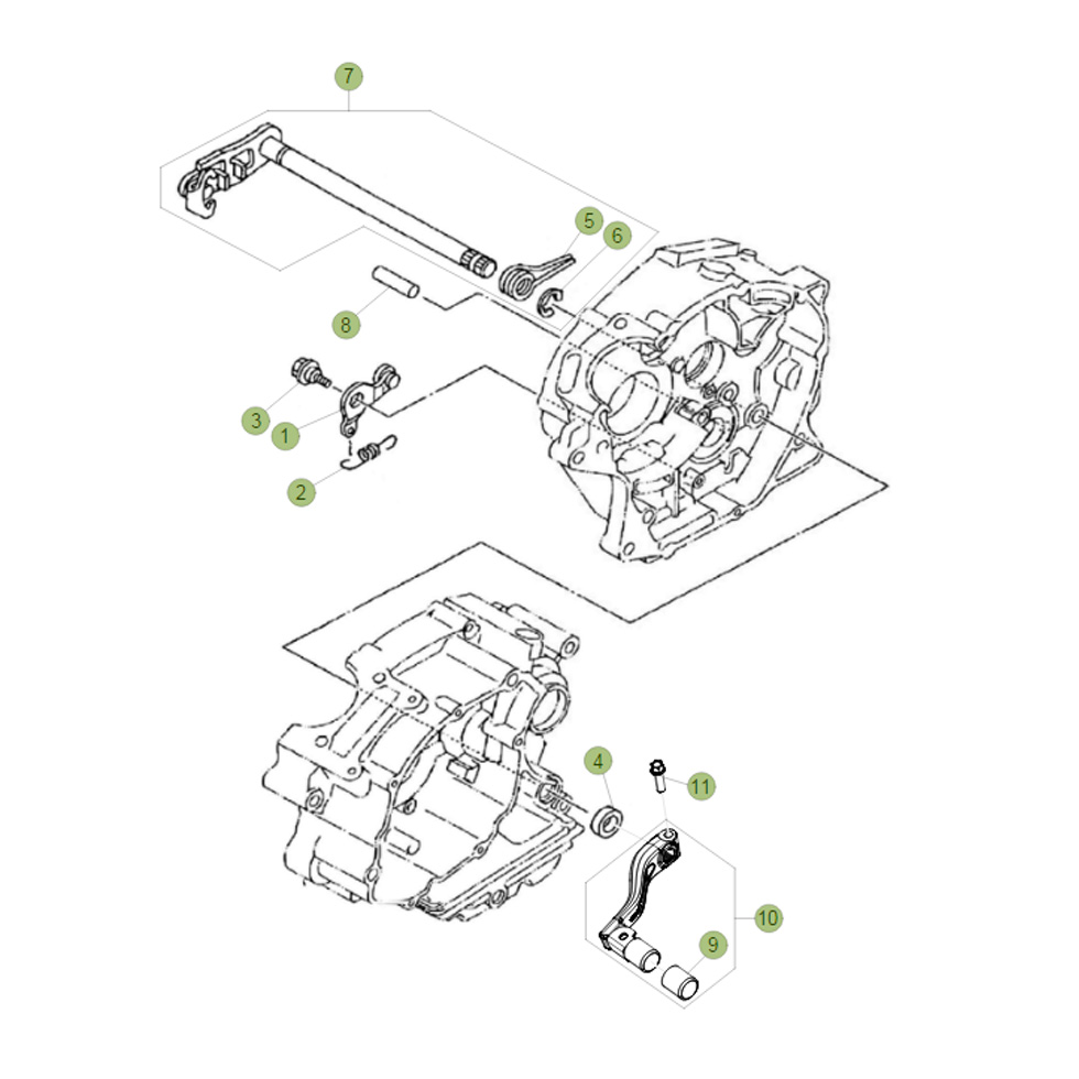 Beta RR125 13 Schaltung 2 Ersatzteile