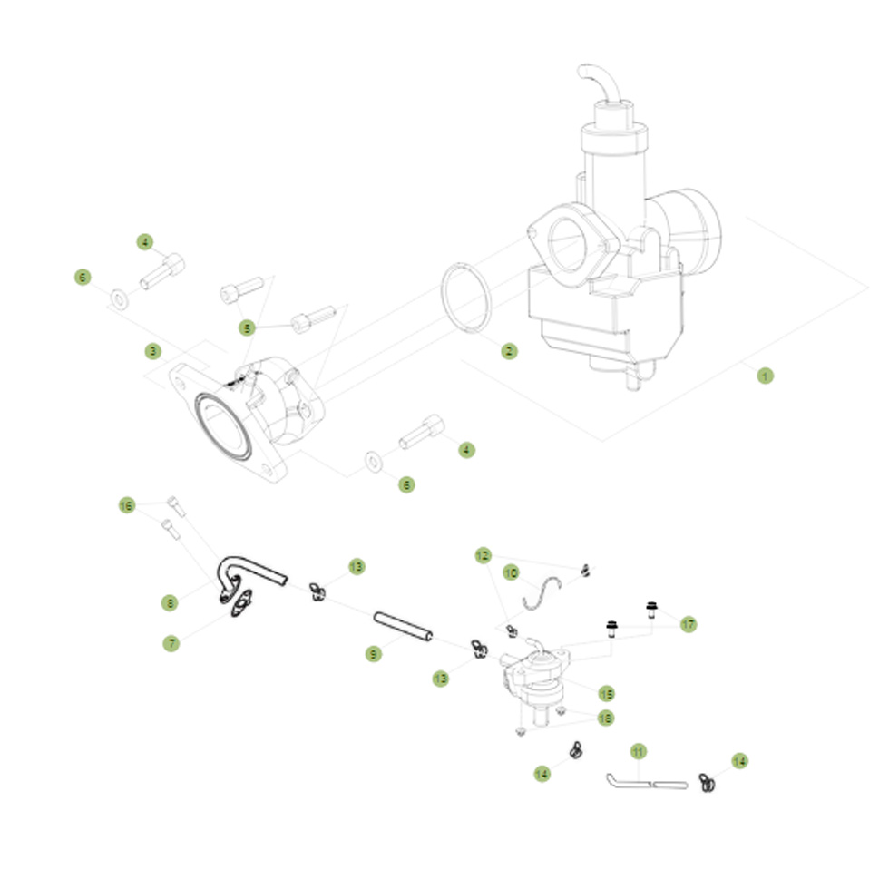 Beta RR125 13 Vergaser Ersatzteile