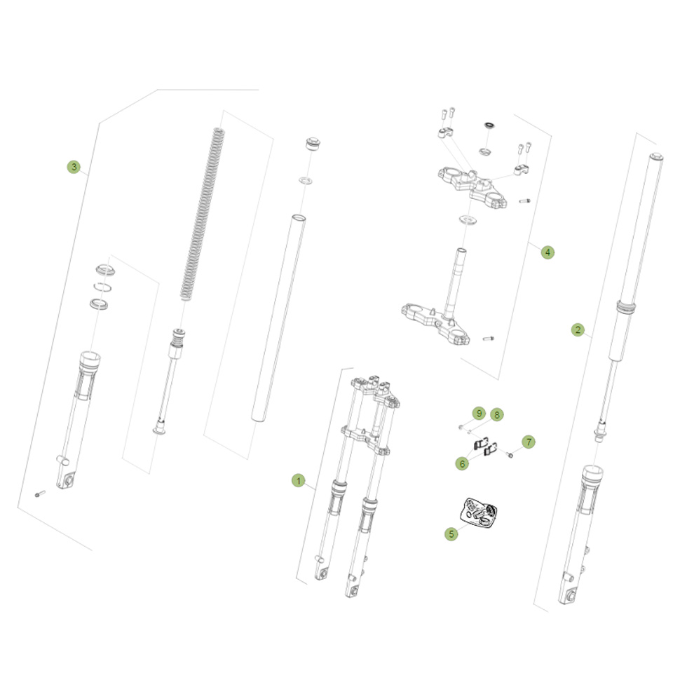 Beta RR125 15 Gabel 2 Ersatzteile