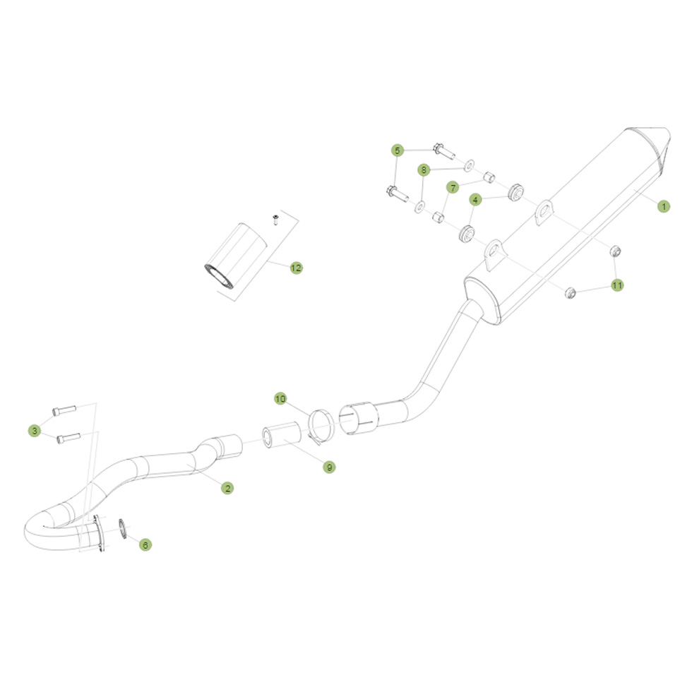 Beta RR125 15 Auspuffsystem Ersatzteile Beta RR125 15 Auspuffsystem Ersatzteile