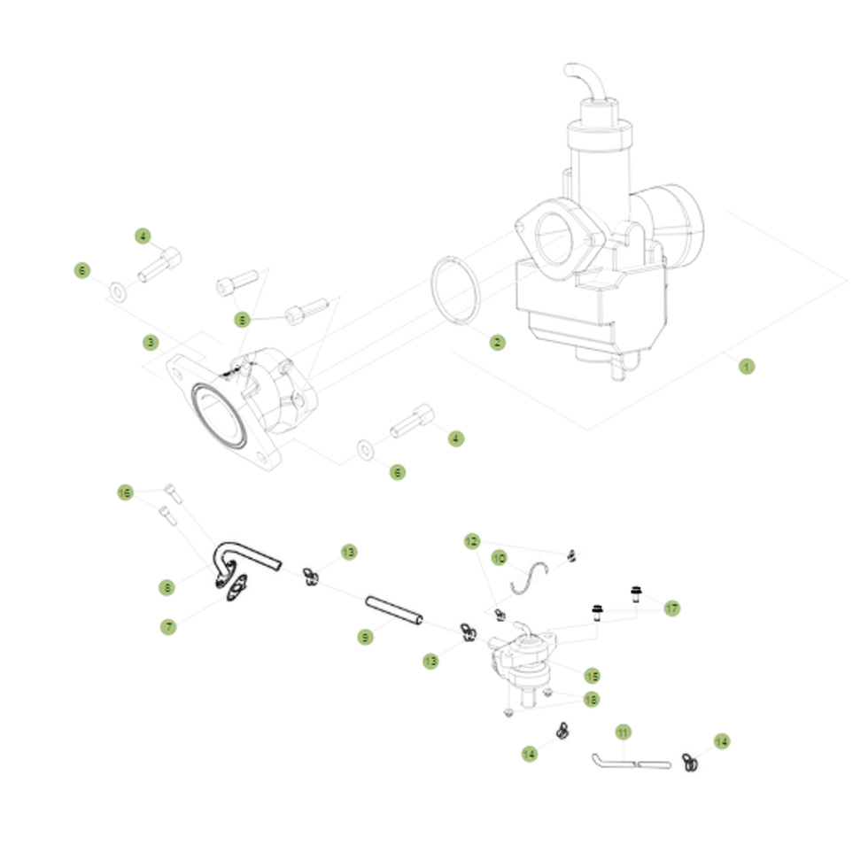 Beta RR125 16 Vergaser Ersatzteile Beta RR125 16 Vergaser Ersatzteile
