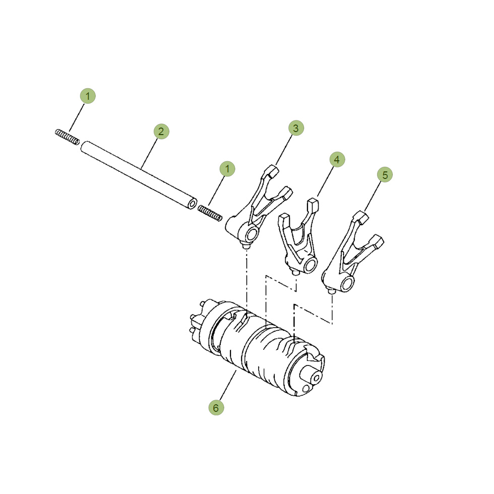 Beta RR125 LC 16 Schaltung 1 Ersatzteile