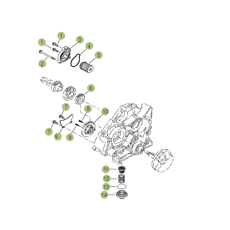 Beta RR125 LC 16 Schmiersystem Ersatzteile