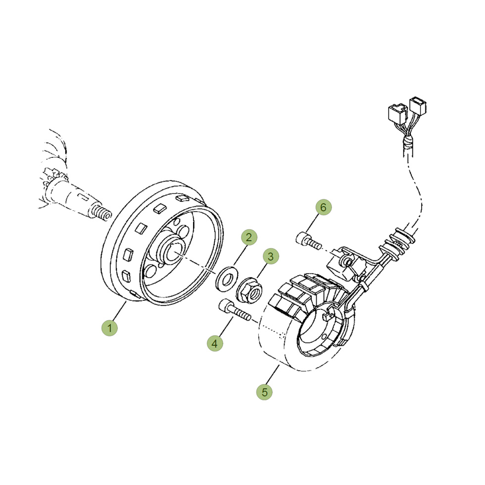 Beta RR125 LC 16 Zündanlage Ersatzteile