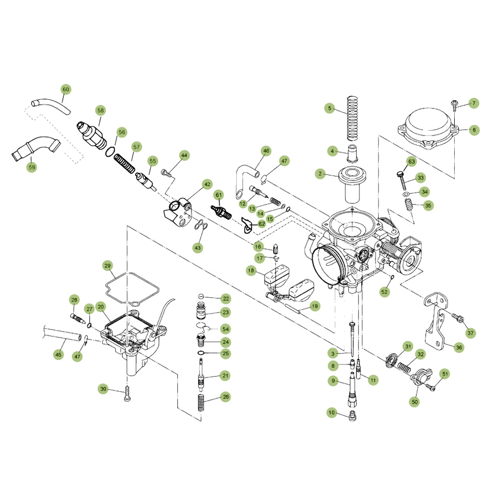 Beta RR125 LC 16 Vergaser 2 Ersatzteile Beta RR125 LC 16 Vergaser 2 Ersatzteile