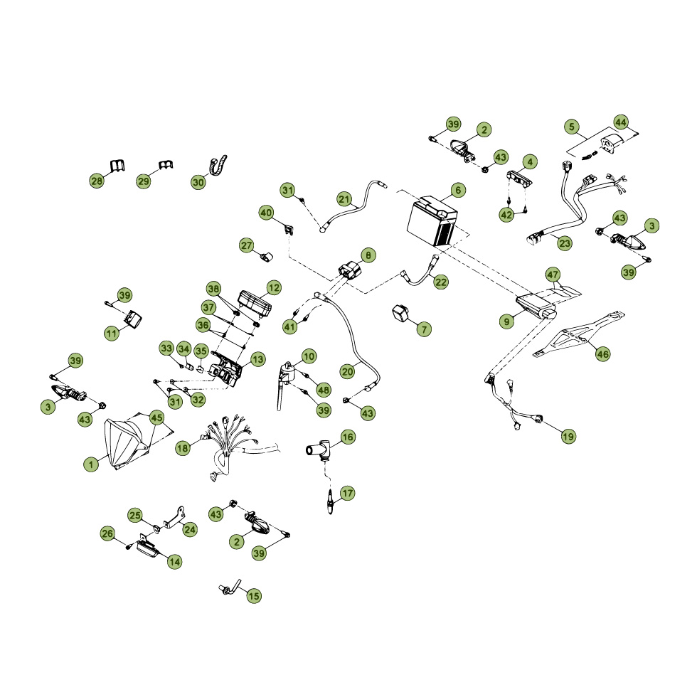 Beta RR250 2T 13 Kabelstrang 2 Ersatzteile Beta RR250 2T 13 Kabelstrang 2 Ersatzteile