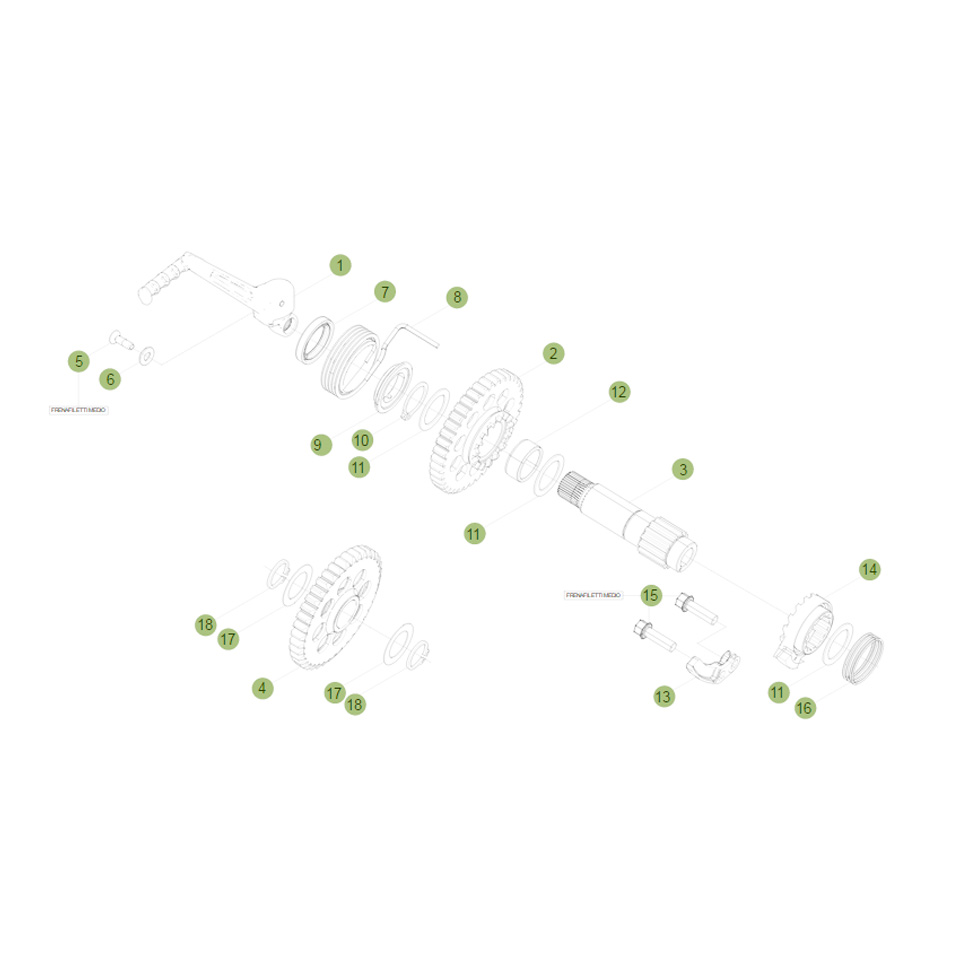 Beta RR250 2T 14 Kickstarter Ersatzteile Beta RR250 2T 14 Kickstarter Ersatzteile