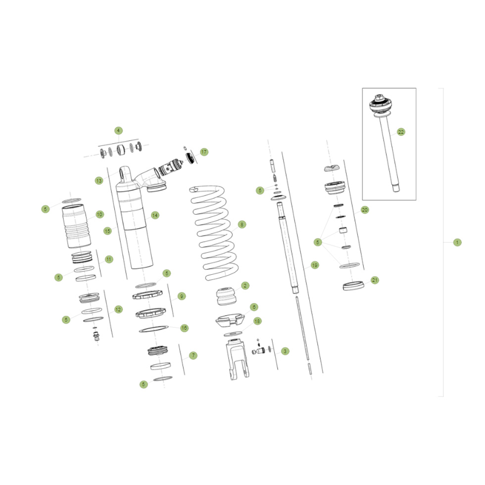 Beta RR300 18 Schwingarm/Federbein 2 Ersatzteile Beta RR300 18 Schwingarm/Federbein 2 Ersatzteile