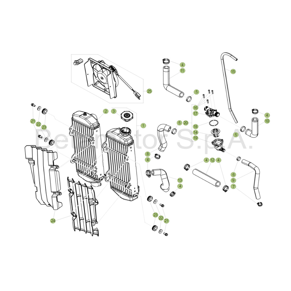 Beta  RR300 18 Kühlsystem Ersatzteile