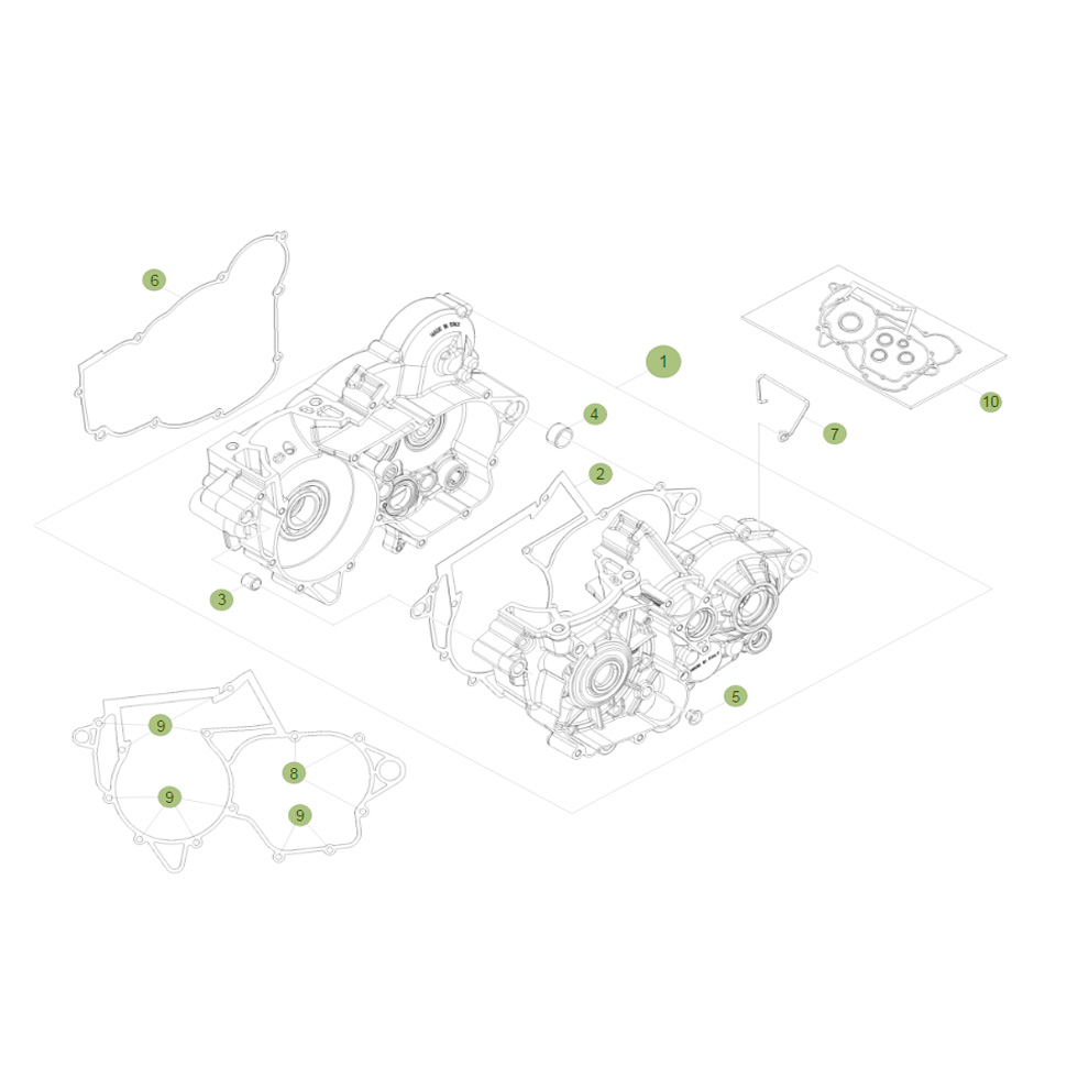 Beta  RR300 18 Motorgehäuse 1 Ersatzteile