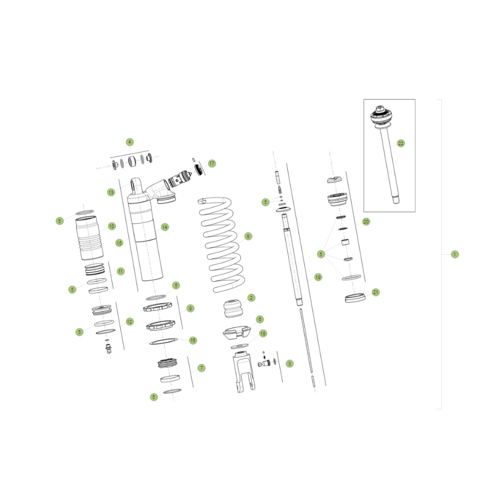 Beta RR300RC 19 Schwingarm/Federbein 2 Ersatzteile