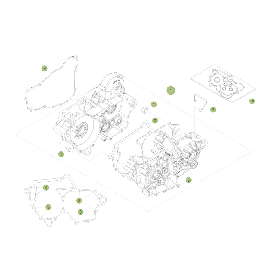 Beta RR300 RC 17 Motorgehäuse 1 Ersatzteile