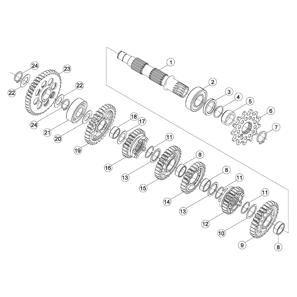 Beta RR300 13 Getriebe 2 Ersatzteile Beta RR300 13 Getriebe 2 Ersatzteile