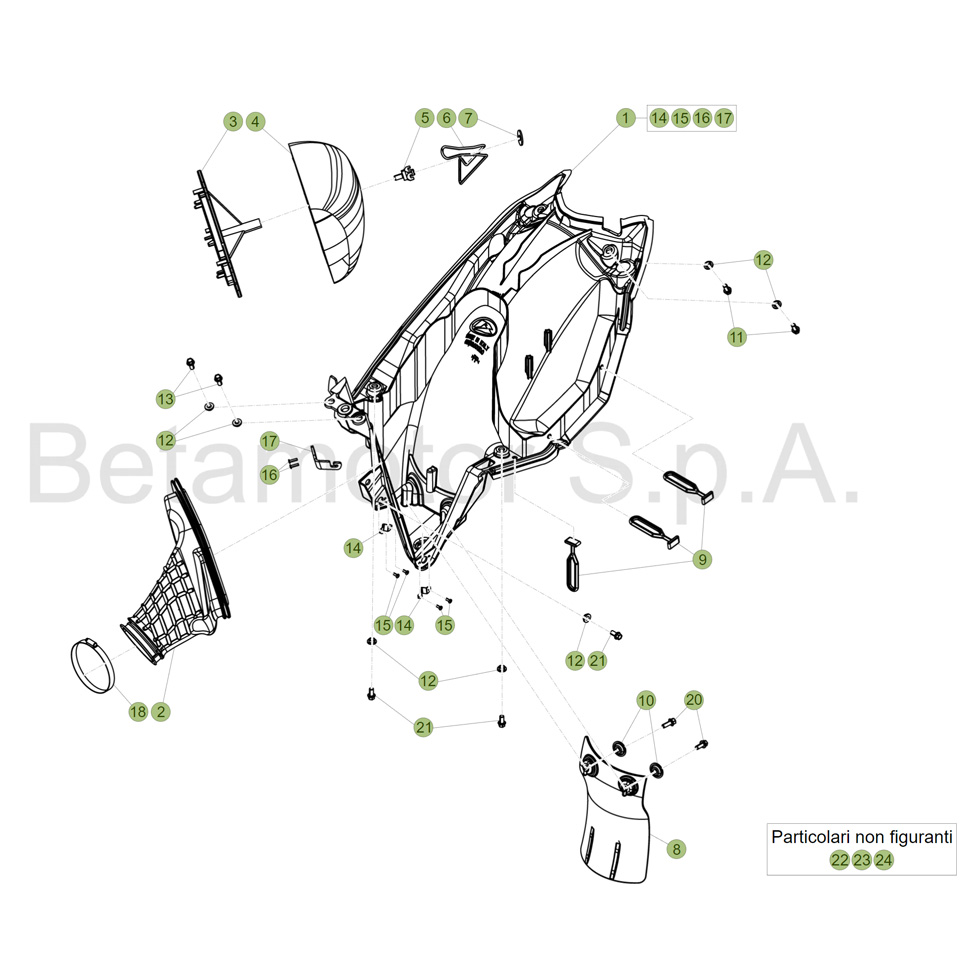 Beta RR390 17 Luftfilterkasten Ersatzteile