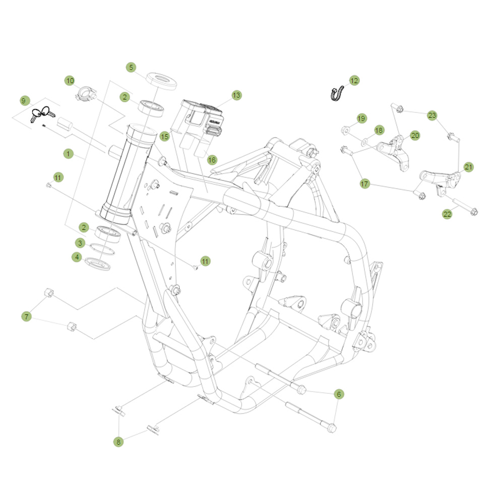 Beta RR390 15 Rahmen/Ausleger Ersatzteile
