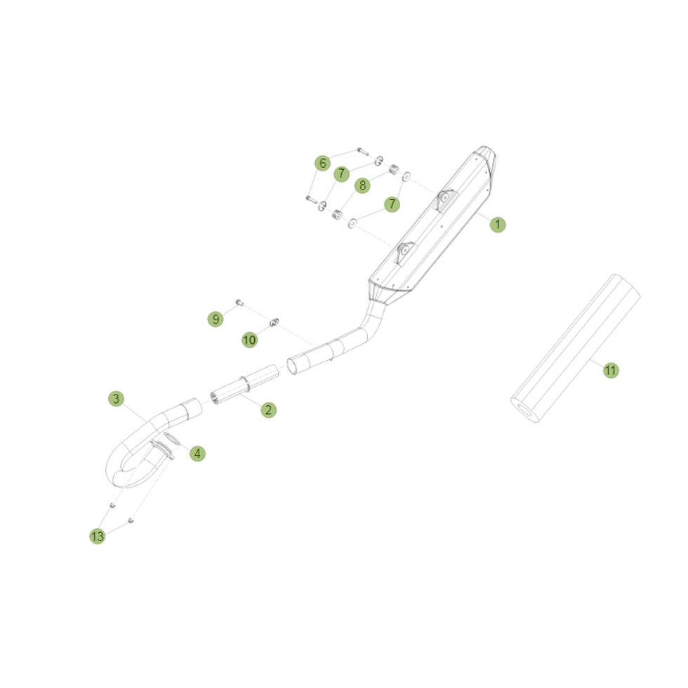 Beta RR390 15 Auspuffsystem Ersatzteile