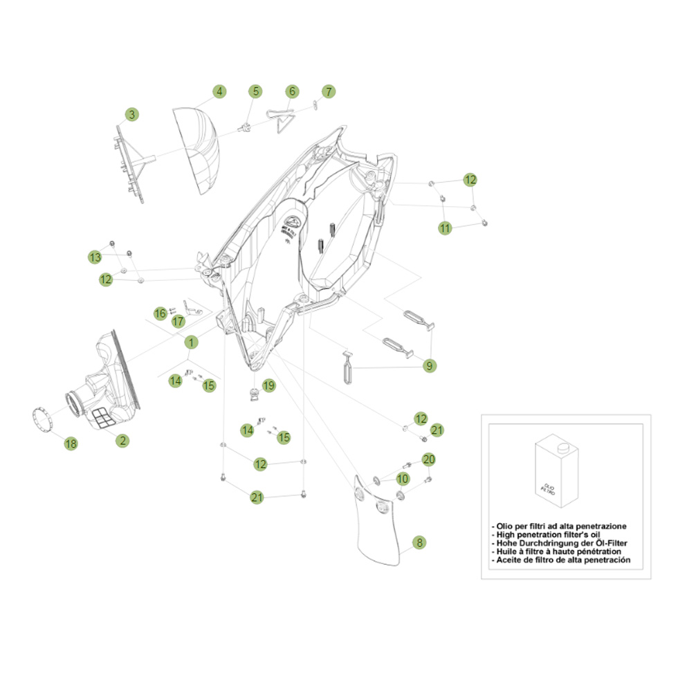 Beta RR390 15 Luftfilterkasten Ersatzteile