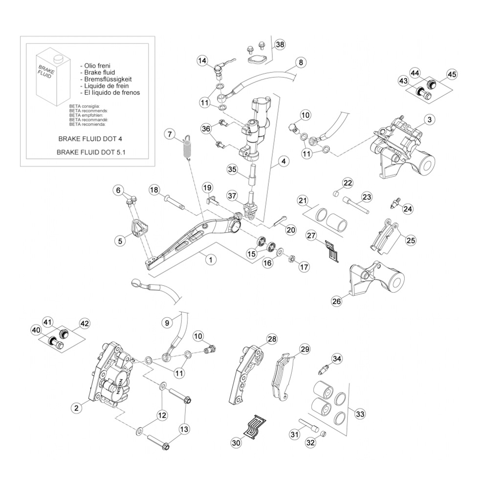Beta RR390 16 Bremsen Ersatzteile