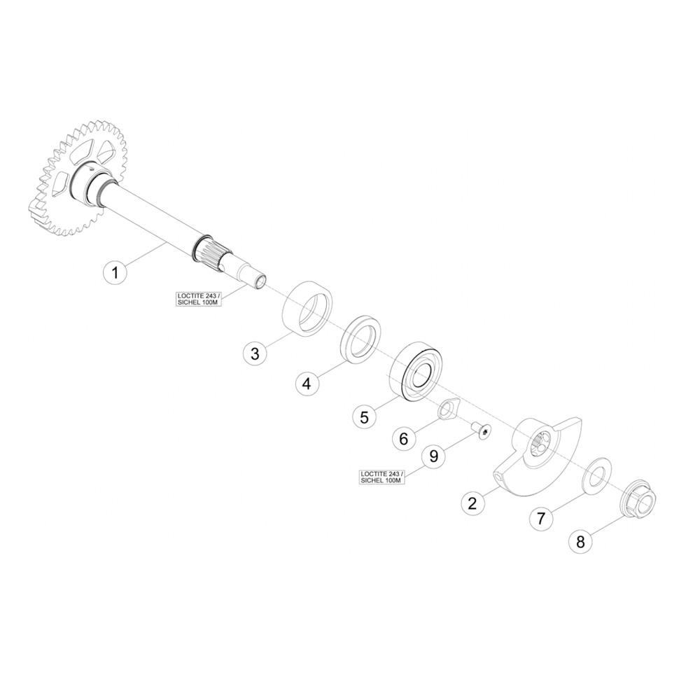 Beta RR390 16 Kurbelwelle - Kolben - Ausgleichswelle 1 Ersatzteile Beta RR390 16 Kurbelwelle - Kolben - Ausgleichswelle 1 Ersatzteile