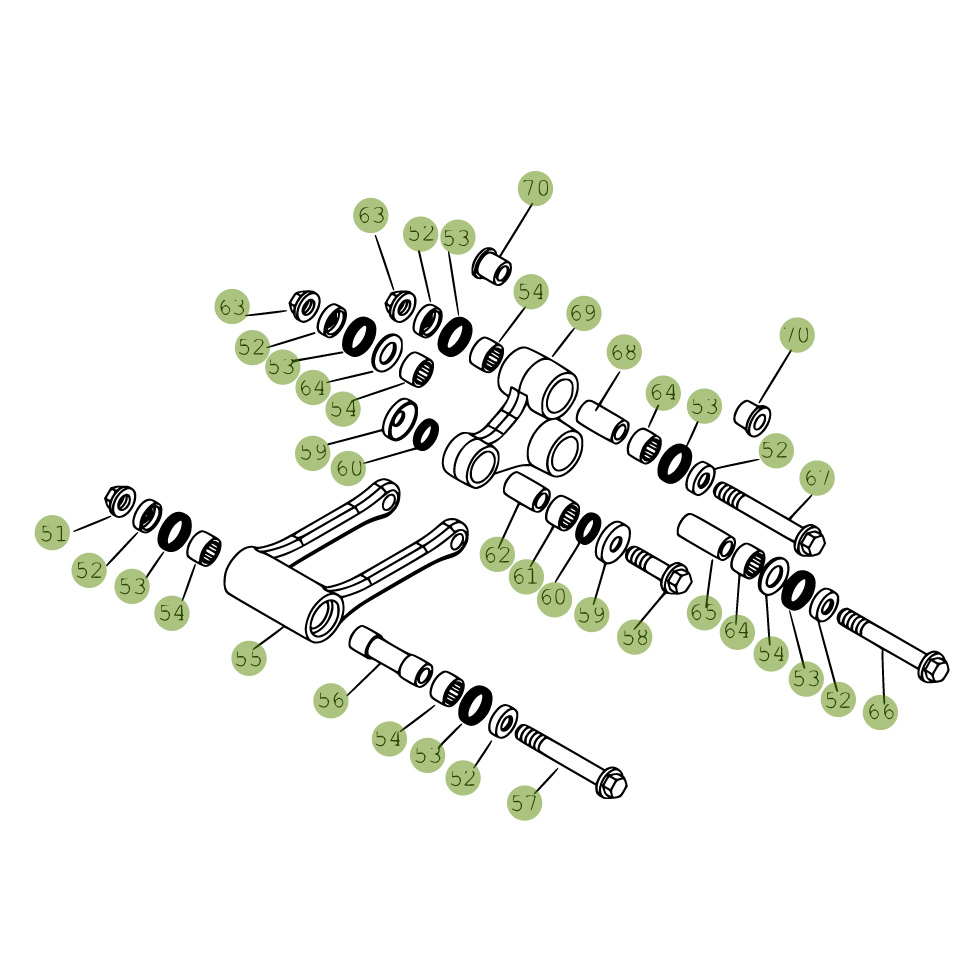 Beta RR400 08 Schwingarm - Federbein 1 Ersatzteile