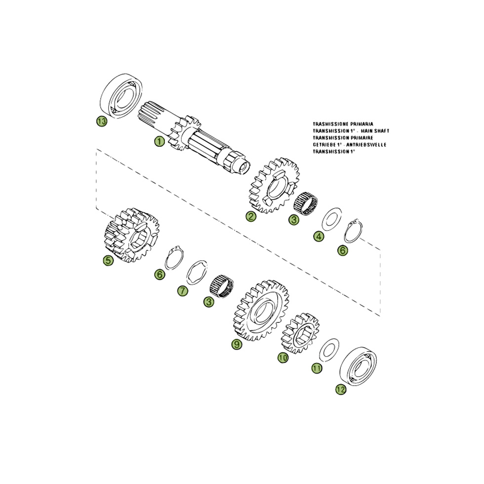 Beta RR400 09 Getriebe Ersatzteile