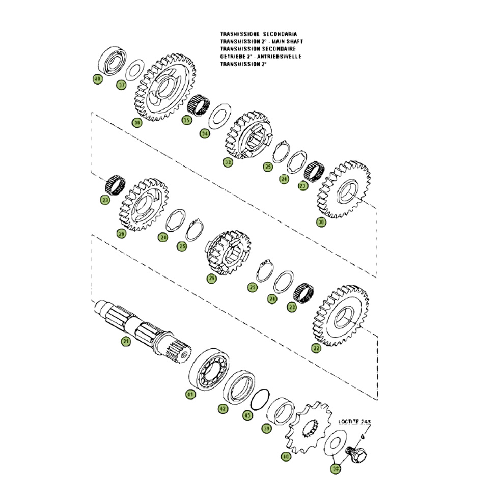 Beta RR400 07 Getriebe 1 Ersatzteile
