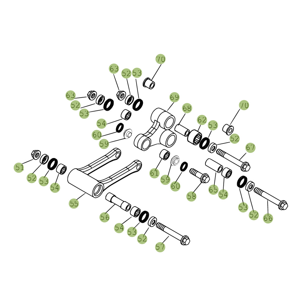 Beta RR400 09 Schwingarm - Federbein 1 Ersatzteile